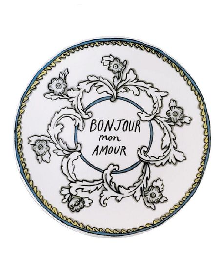 Bonjour Mon Amour 8&quot; Salad Plate