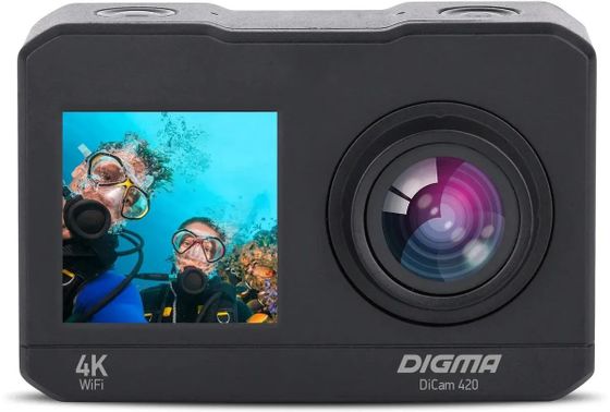 Экшн-камера Digma DiCam 420 черный