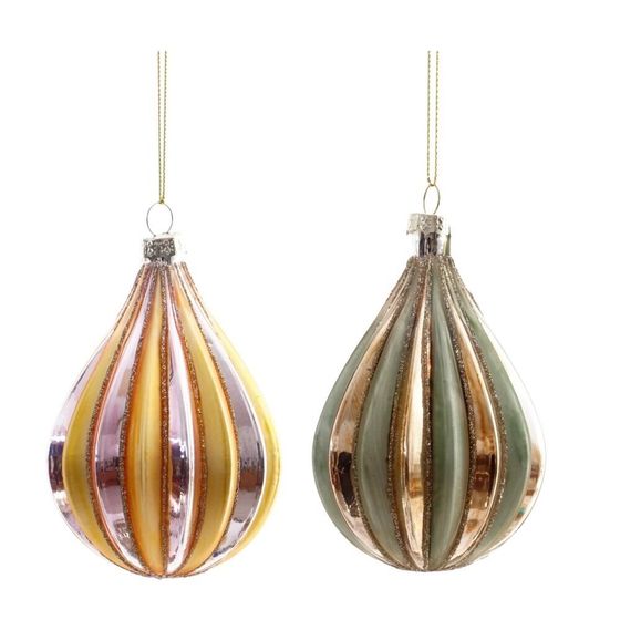 Украшение новогоднее "Капля", L7 W7 H12 см, 2в.