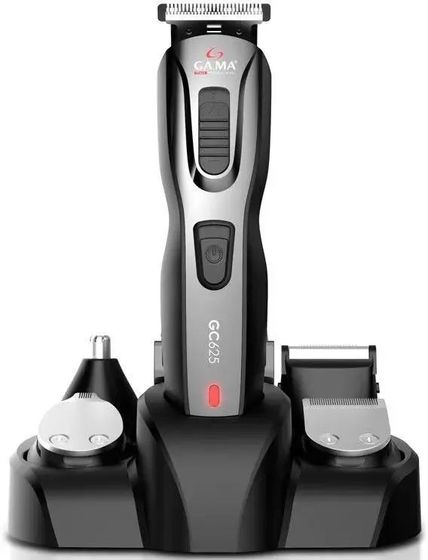Машинка для стрижки GA.MA GC625 аккум./сеть (насадок 9шт) черный/серый (GM0103)