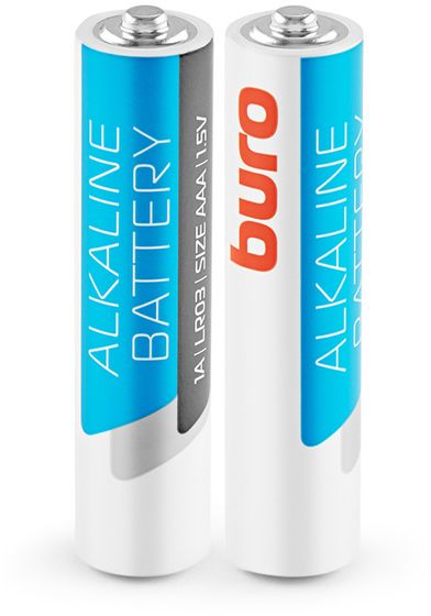 Батарейка Buro Alkaline LR03 AAA (2шт) блистер