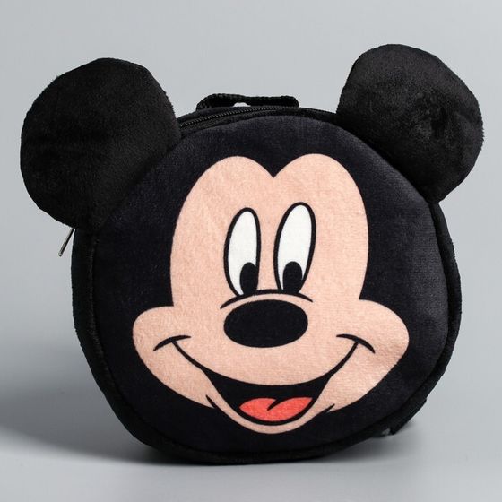 Рюкзак детский плюшевый, 18,5 см х 5 см х 22 см &quot;Мышонок&quot;, Микки Маус
