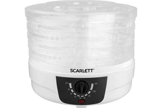 Сушилка для овощей и фруктов Scarlett SC-FD421004 250Вт 5 подд. белый