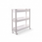 Стеллаж на колёсиках белый 3 уровня 46.5х14.5х48,3см