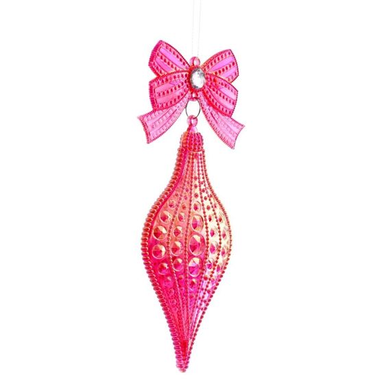 Украшение новогоднее &quot;Капля&quot;,  L8 W1 H17 см, 2в.