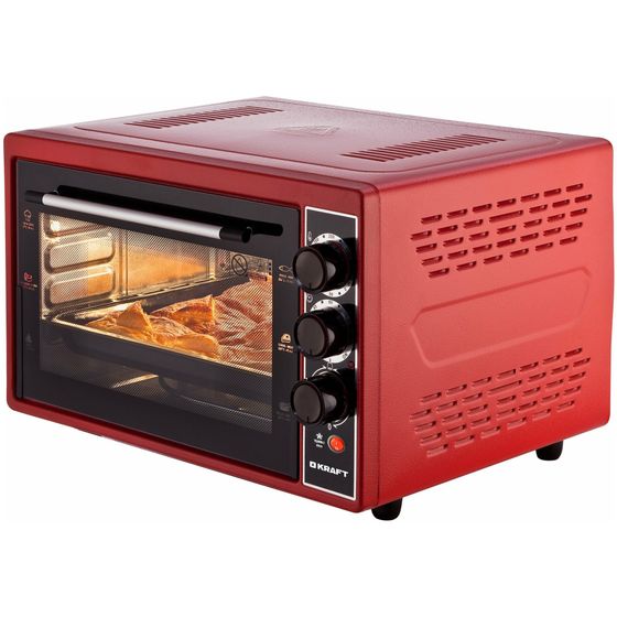 Мини-печь Kraft KF-MO 3804 RKR 38л 1500Вт красный