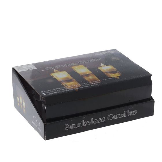 Изделие декоративное &quot;Свеча&quot; (подсветка, 3xLR54) (блок 24шт), D 3.5 см, L3,5 W3,5 H8 см