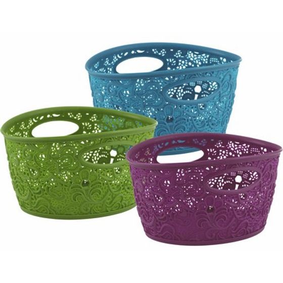 !09 Корзинка Victoria 7л 29x21x16 cм. цвет микс Curver