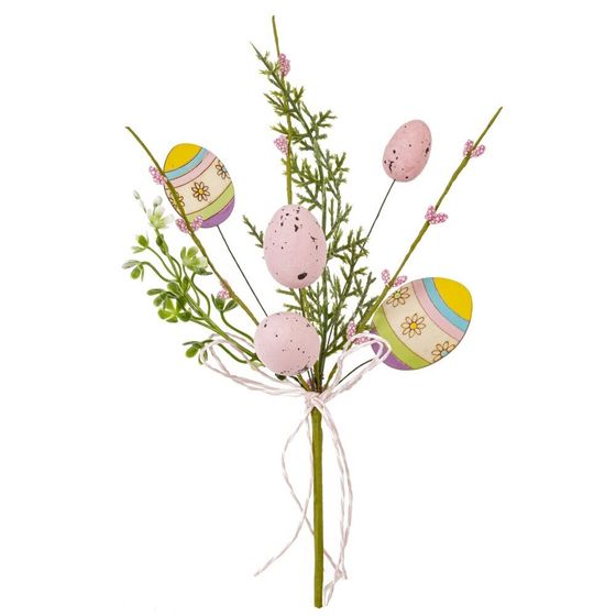 Ветка искусственная &quot;Пасхальная&quot;, L9 W6 H23 см