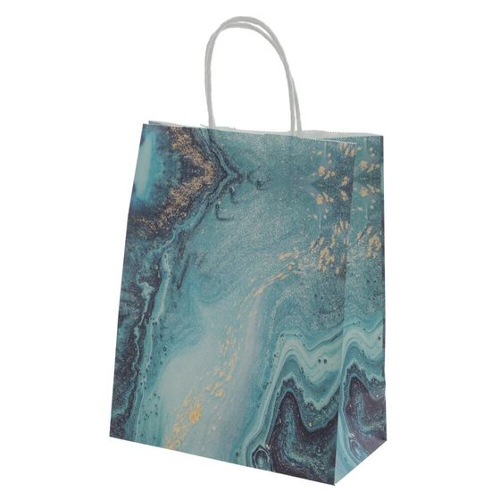 Пакет подарочный (бумага 120г/м2, блок микс 12шт), L14,5 W8 H21 см, 5в.