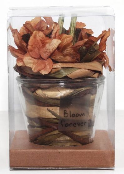 !09 Декоративная композиция Оранжевая, 12,5x12,5x18 см.