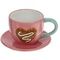 Чашка с блюдцем &quot;Пряничное сердце&quot;, 250 мл, L14 W12,5 H7,5 см, 2в.