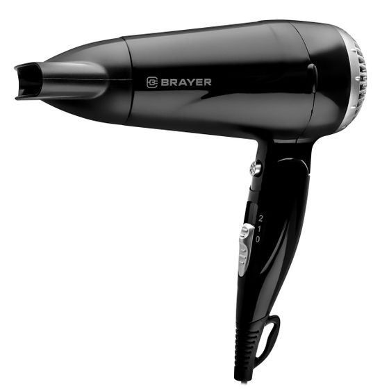 Фен Brayer BR3024 1600Вт черный складной