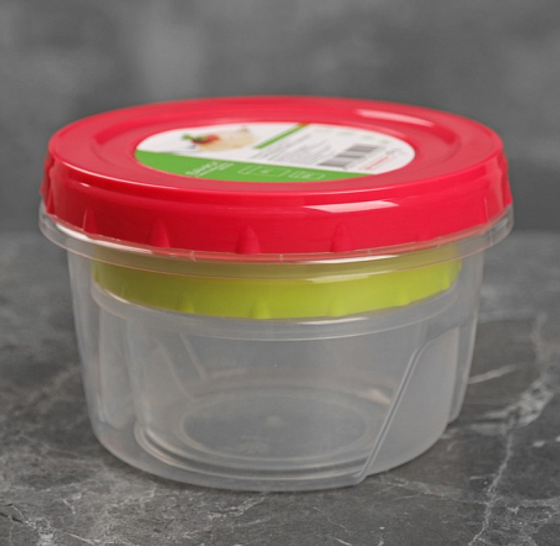 Набор банок 2шт 0.30.7л с закручивающейся крышкой