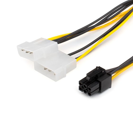 Кабель питания видеокарт Atcom 6pin &amp;lt;-&amp;gt; 2xMOLEX  (AT6185)