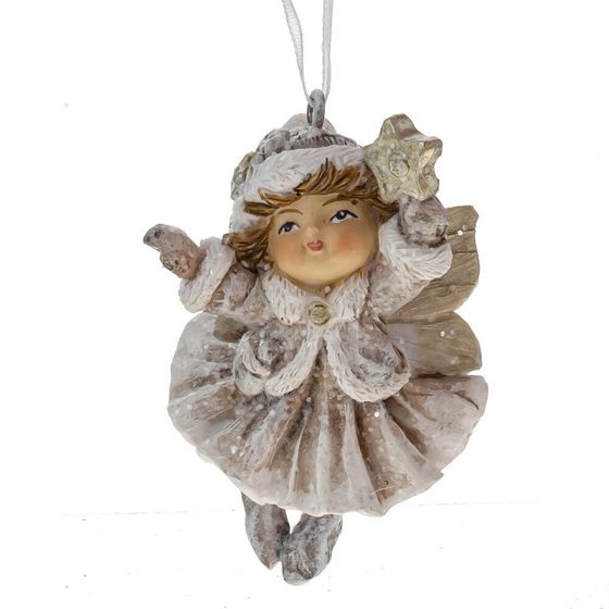 Фигурка декоративная подвесная "Ангелок", L5 W4 H6,5 см, 3в.