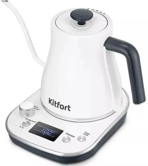 Чайник электрический Kitfort КТ-6684 800мл 1200Вт белый
