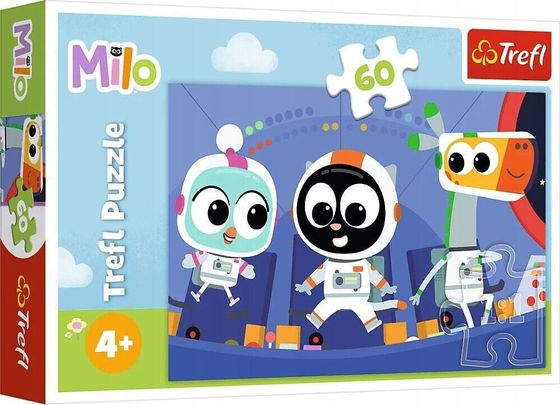 Trefl Puzzle 60 деталей Время познакомиться с котом Майло Майло