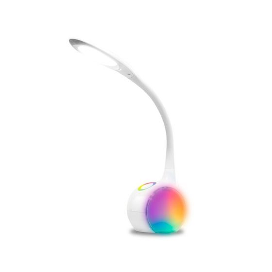 Светодиодная настольная лампа с RGB подсветкой Ambrella light, Desk, DE532, LED, 7,5 Вт, 230Lum, 4200К, цвет белый