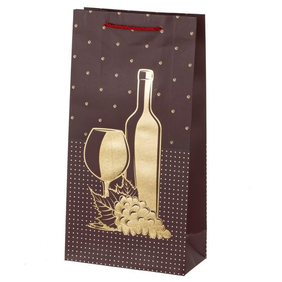 Пакет подарочный (бумага 210г/м2, блок микс 12шт), L18 W9 H35 см, 4в.