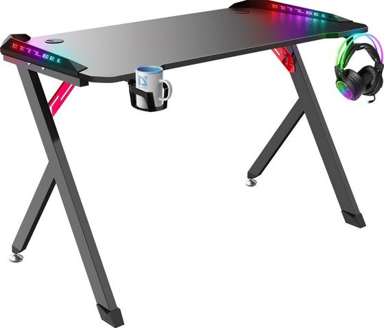 Стол для компьютера Defender SPIRIT RGB черный (64389)