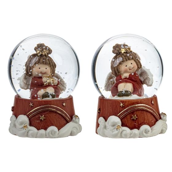 Фигурка декор в стекл шаре &quot;Ангел&quot;, D 4.5 см, L4,5 W4,5 H6 см, 2в.