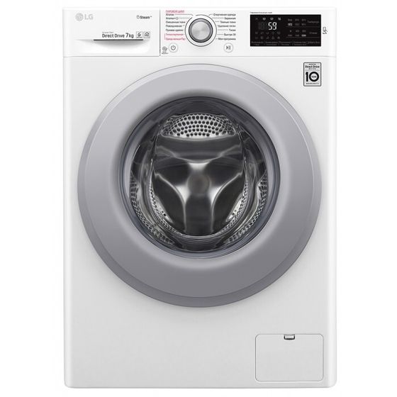 Стиральная машина LG F2V3HS4W белый 7кг 1200об/мин инвертор с паром