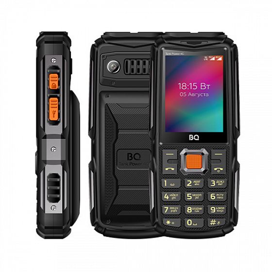 Мобильный телефон BQ 2410L Tank Power 4G черный/серый