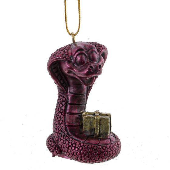 Фигурка декоративная подвесная &quot;Змея&quot;, L3,5 W3,5 H5,5 см, 6в.