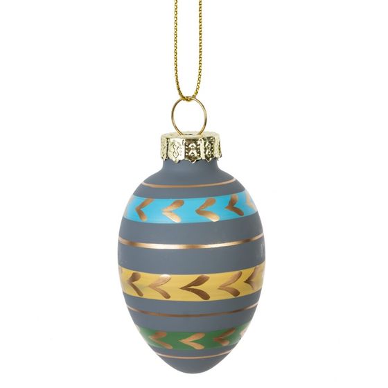 Набор из 3-х изделий декоративных подвесных "Яйцо пасхальное" (4,5*8), L13,5 W7 H5 см