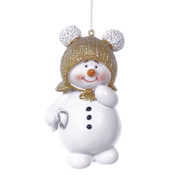 Фигурка декоративная подвесная &quot;Снеговик&quot;,  L6 W4 H10 см