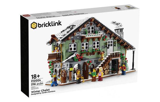 LEGO Bricklink Зимняя горная хижина строительные блоки 2706 шт 910004