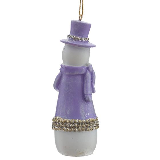 Фигурка декоративная подвесная &quot;Снеговик&quot;, L4 W4 H11,5 см, 2в.