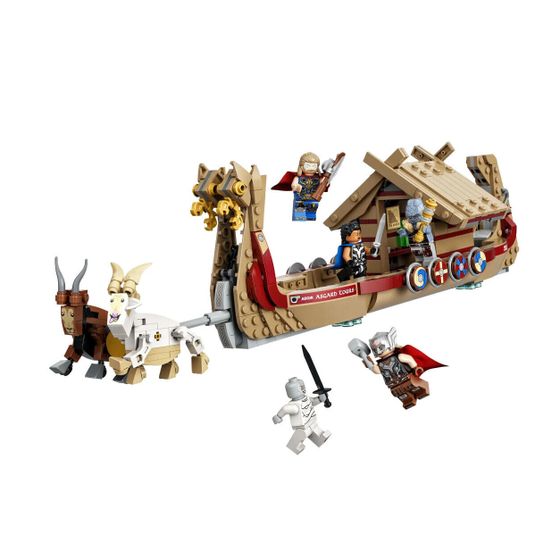 Коллекция супергероев LEGO Marvel Thor God Of Thunder Thor Goat Boat Building Blocks 564 шт. 76208