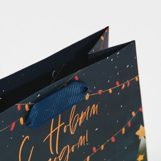 !Пакет ламинированный 3 штуки вертикальный «Поцелуй зимы» 12 × 15 × 5,5 см