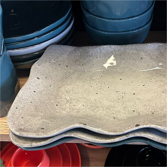 Блюдо овальное STONE DARK 26см