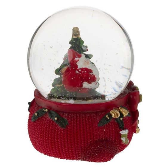 Фигурка декор в стекл шаре &quot;Дед Мороз&quot;, D 6 см, L7 W7 H8 см