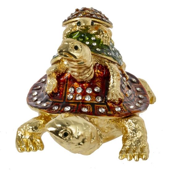 Шкатулка &quot;Черепахи&quot;, L11,5 W7,5 H7,5 см