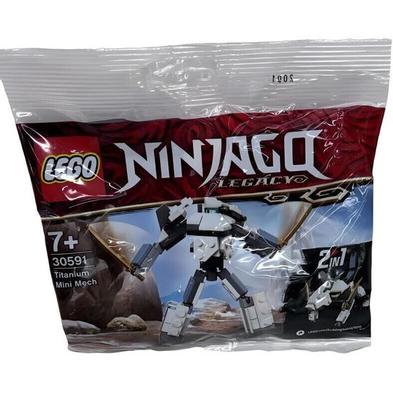 LEGO Mini Titan Mecha Puzzle Bag Строительные блоки 77 шт. 30591
