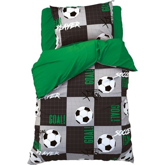 Комплект постельного белья &quot;Этель&quot; 1,5 сп Soccer team 143х215 см, 150х214 см, 50х70 см -1 шт, 100 % хлопок