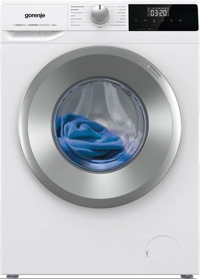 Стиральная машина Gorenje W1NHPI62SCS белый, 6кг, 1200об/мин