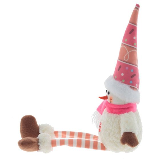 Игрушка набивная &quot;Снеговик&quot;, L13 W10 H49/22 см