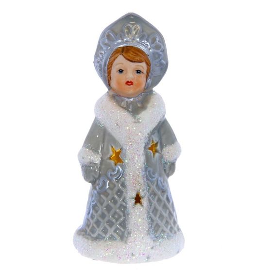 Фигурка декоративная &quot;Снегурочка&quot; с подсветкой (2xLR44), L5 W5 H10,5 см, 2в.