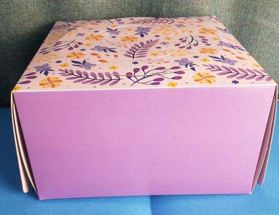 !Коробка для подарков 2 штуки &quot;Бабочки&quot; 22x22x12 см. Цвет сиреневый