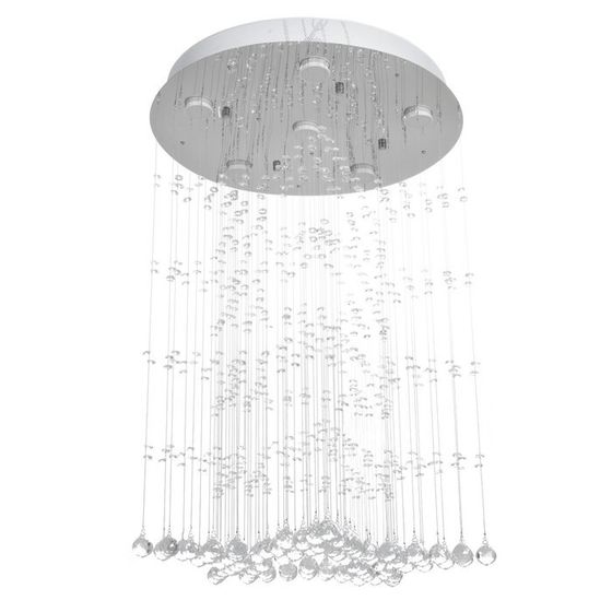 Светильник каскад &quot;Звезда&quot; 6xLED хром 50х50х84см BayerLux