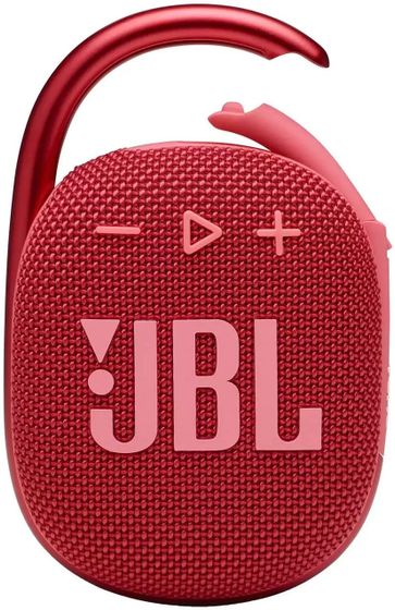 Портативная акустика JBL Clip 4 красный 5W 1.0 BT 15м 500mAh (JBLCLIP4RED)