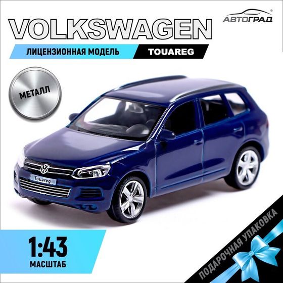 Машина металлическая VOLKSWAGEN TOUAREG, 1:43, цвет синий