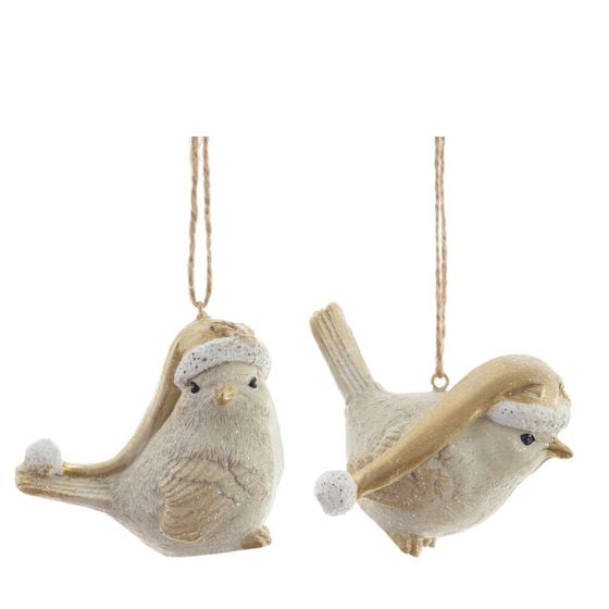 Фигурка декоративная подвесная &quot;Птичка&quot;,   L6,5 W3,5 H6 см, 2в.