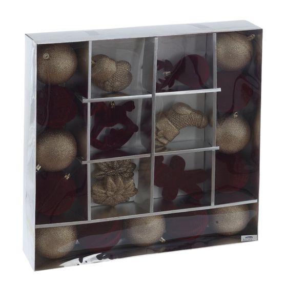 Набор из 20шт Украшение новогоднее "Шар", L40 W8 H40 см