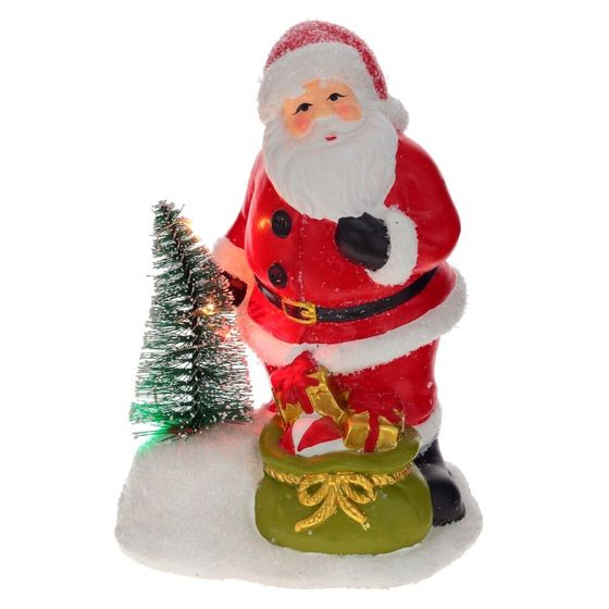 Фигурка декоративная с подсветкой &quot;Дед Мороз&quot;, L12,5 W9,5 H18 см, (2хAAA н/п), 2в.